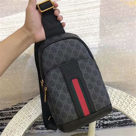 chest bag for men gucci|Gucci sling bag for men.